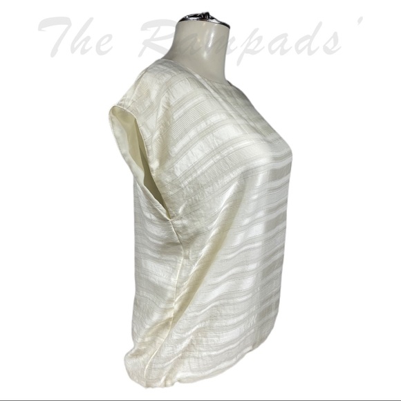 LOFT White Metallic Pearl Size Medium - Picture 2 of 8